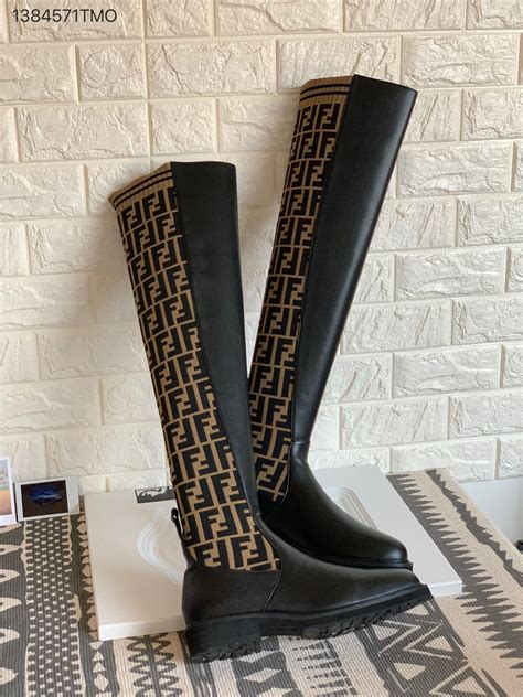 fendi high heels boots|fendi knee high sock boots.